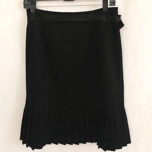 *4/$20* Cato Black Hem Pleated Skirt